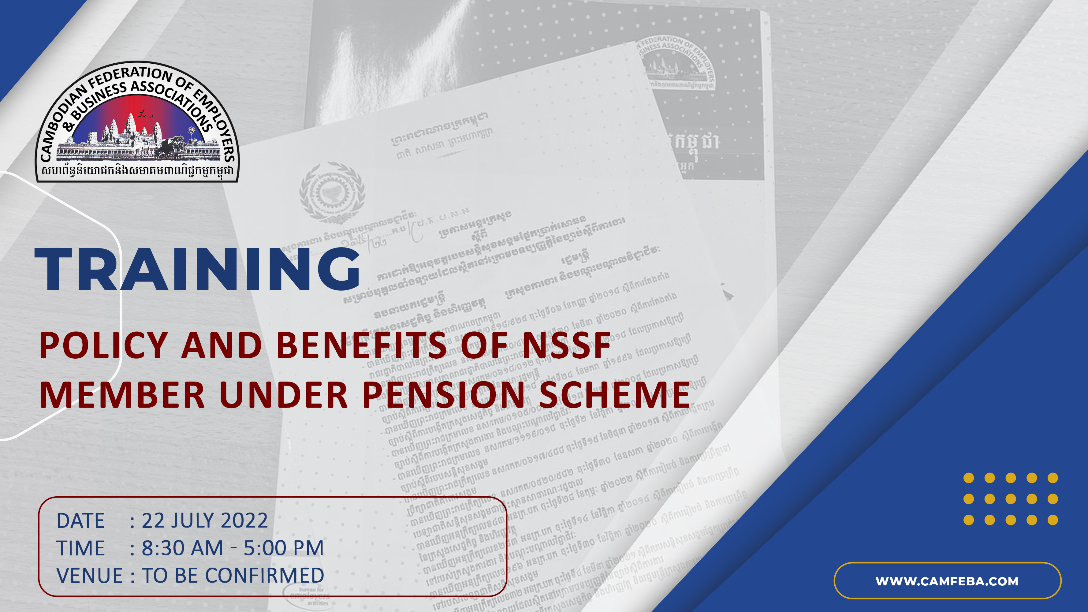 Course Image Policy and Benefits of NSSF Member Under Pension Scheme